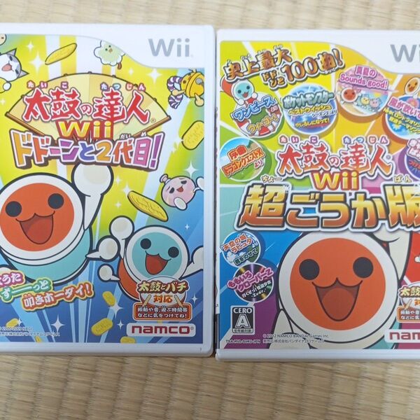 太鼓の達人Wii 超ごうか版 Wii ゲームソフト 任天堂 ドドーンと2代目 セット 動作品