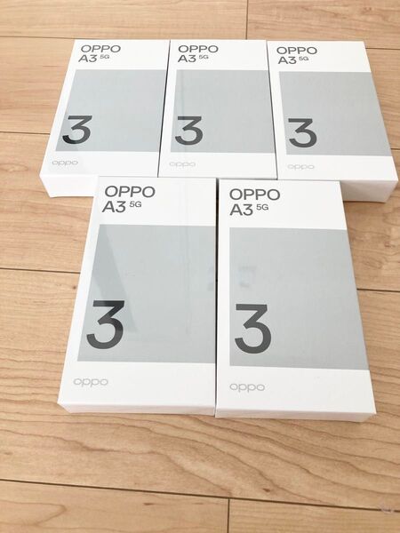 OPPO A3 5G 本体 新品未開封 パープル5台 ワイモバイル まとめ売り