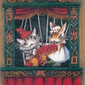 クロスステッチキット 猫の冒険④ (11CT、図案印刷あり)