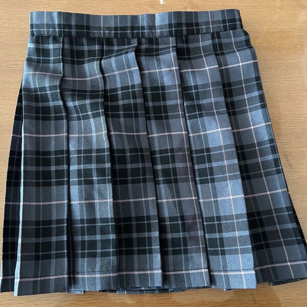 プリーツスカート チェック グレー レディースMサイズ