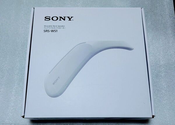 新品 SONY ウェアラブルネックスピーカー SRS-WS1 純正カバー付き