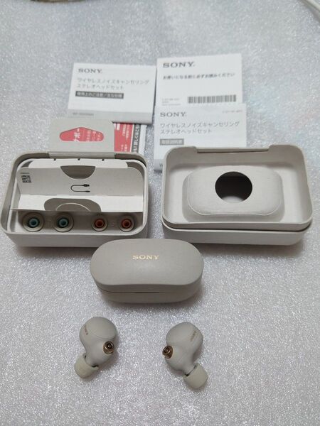 【ソニー新品交換品イヤホンR.L】WF-1000XM4(S)ワイヤレスノイズキャンセリングステレオヘッドセット プラチナシルバー