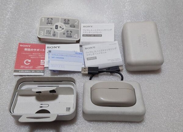 ワイヤレスノイズキャンセリングステレオヘッドセット WF-1000XM4(S) プラチナシルバー