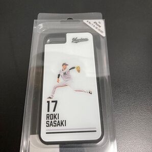 佐々木朗希 千葉ロッテマリーンズ スマートフォンケース iPhone 6/6s/7/8/SE