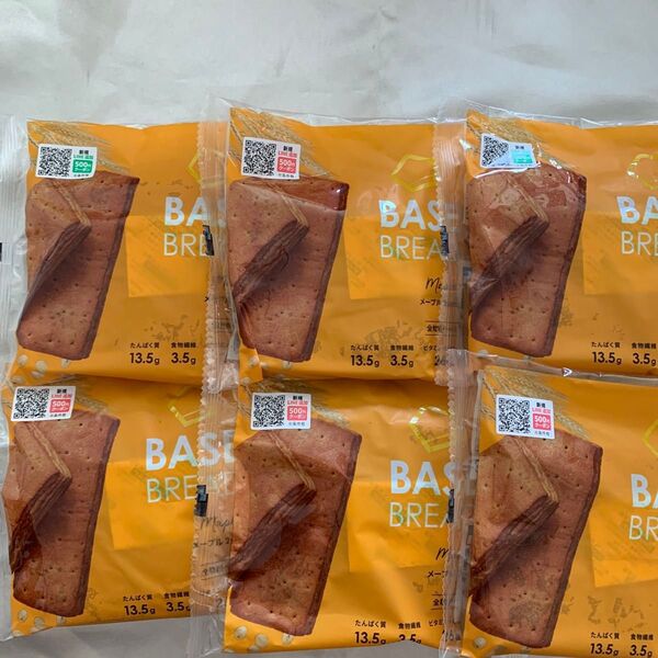 BASE BREAD メープル 6袋 全粒粉ベース ビタミン ミネラル 食物繊維 健康管理 ダイエット 美容 ベースブレッド
