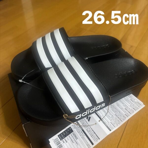 adidas ビーチサンダル アディレッタ 26.5㎝ ブラック/ホワイト