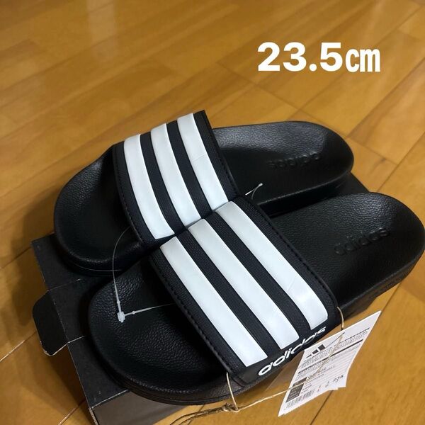 adidas ビーチサンダル アディレッタ 23.5㎝ ブラック/ホワイト