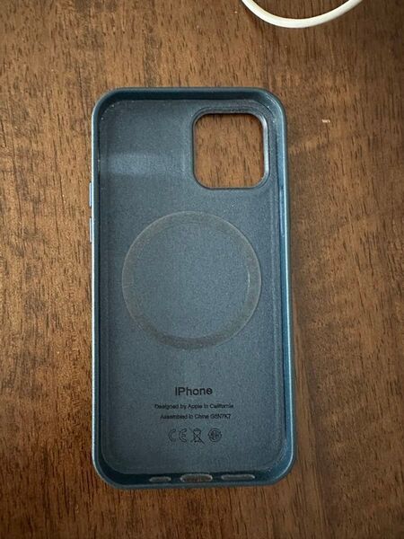 iPhone 12 レザーケース magsafeあり ブルー