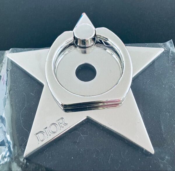 Dior ノベルティ スマホリング 星型 シルバー