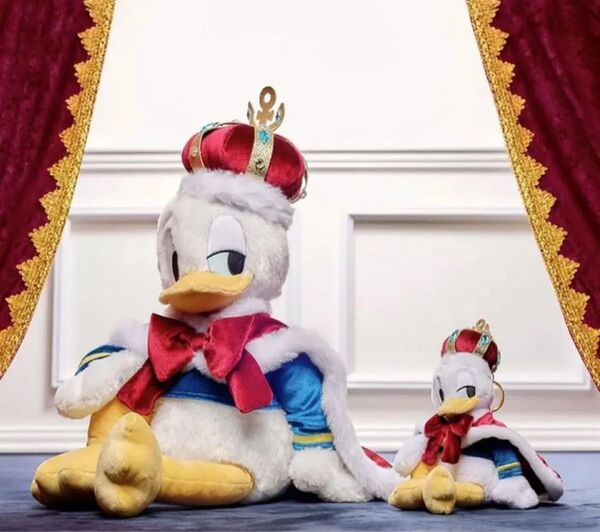 ディズニーストア ドナルド ぬいぐるみ DONALD THE KING BIRTHDAY