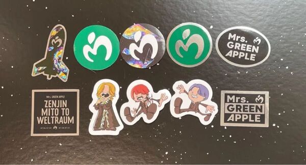 ミセスグリーンアップル ゼンジン ステッカー 10枚 初回限定BOX ミセス