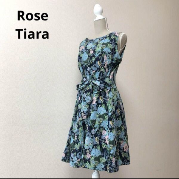 大きいサイズ★Rose Tiara★ローズティアラ ★ワンピース ★花柄★リボン