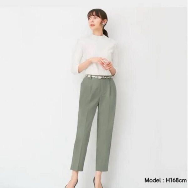 起毛タックテーパードパンツS