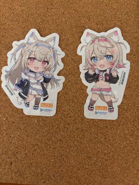 ホロライブ ねんどろいど ステッカー フワ・アビスガード モココ フワモコ advent イベント特典 あみあみ