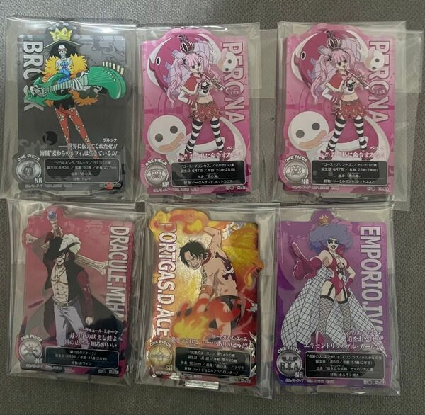 一番くじ ワンピース アクリルスタンド ペローナ エース ミホーク ブルック イワンコフ