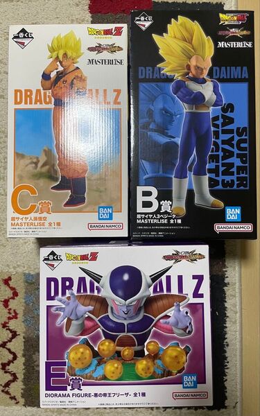 一番くじ ドラゴンボール vsオムニバスCROSS B賞 ベジータ C賞 孫悟空 E賞フリーザ