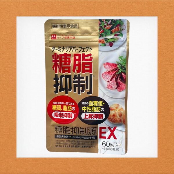 糖脂抑制源 EX 60粒 30日分 ターミナリアべリリカ サプリメント サプリ 糖質 脂肪 ダイエット