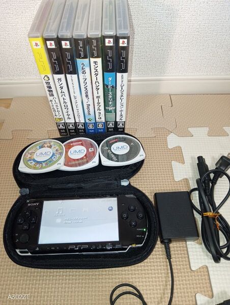 PSP3000本体 カセット10個付き