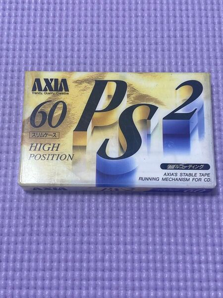 AXIA PS2 カセットテープ 60分 HIGH POSITION 未使用