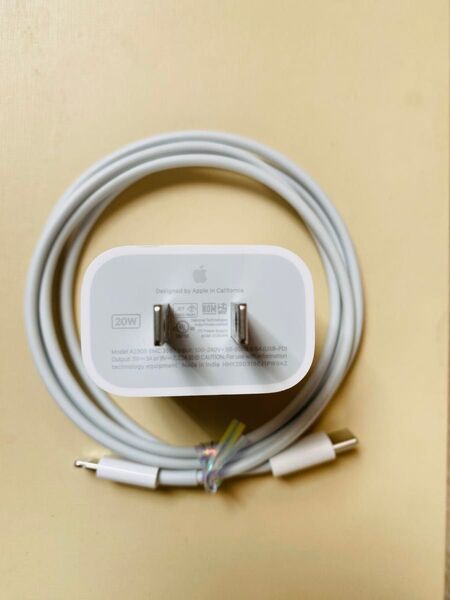 Apple純正セットiPhone/iPad電源アダプター20W USB-C toライトニングケーブル1M【急速充電器】