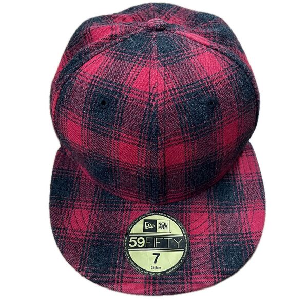 NEW ERA ニューエラ 59FIFTY キャップ チェック柄 レッド/ブラック 7