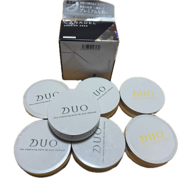 カナデル オールインワン プレミアゼロ 58gと DUOクレンジングクリア20g2個、ブラック20g4個まとめ売り