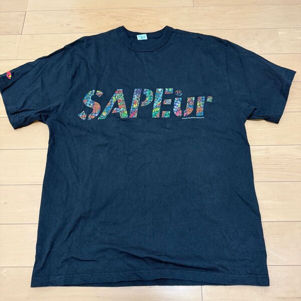 SAPEur サプール ビックリマンコラボ シークレット Tシャツ 黒 Lサイズ