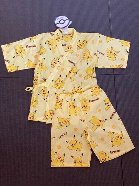 新品 ポケモン 甚平 120㎝ ピカチュウ 男の子 女の子