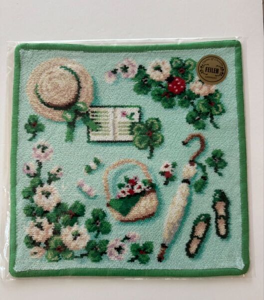 フェイラー 新品 フェイバリットグリーン タオルハンカチ FEILER