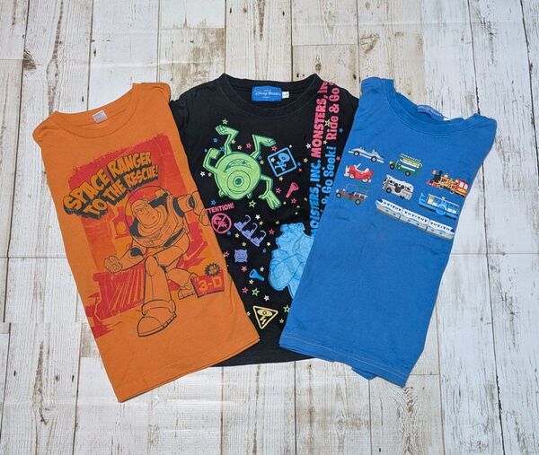 ディズニー キャラクターTシャツ 3枚セット 120cm