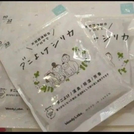 ウッディラボ ダニよけシリカ アクアグリーン の香り3袋