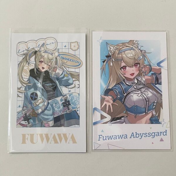 フワワ・アビスガード チェキ 6th fes チェキ風カード stage1 フワモコ ウィンターストリート ホロライブ