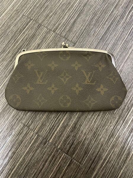 LOUIS VUITTON ルイヴィトン モノグラム がま口 ポーチ バケット USA 付属品 ビンテージ 希少 美品