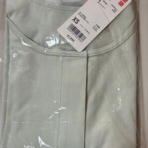 UNIQLO ユニクロ 肌着 前開きシャツ マジックテープ★SX★コットン前あきUネックTシャツ(8分袖)