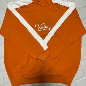 KEBOZ ハーフジップスウェット オレンジ サイズL