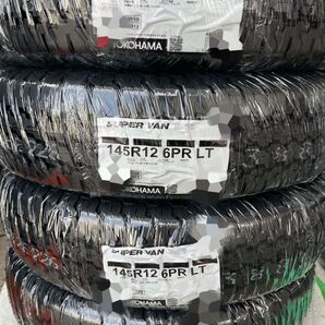 日本製!25年製!送料込み!145R12 6PRヨコハマタイヤY355Dスーパーバン新品4本セット145/80R12 80/78N