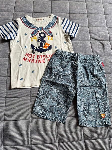ホットビスケッツ Tシャツ ハーフパンツ 上下セット