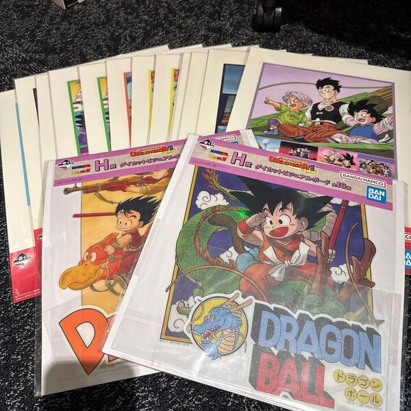 ドラゴンボール 一番くじ VSオムニバスCROSS I賞クリアポスター 13枚 + ダイカットビジュアルボード セット
