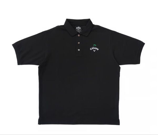 新品!Callaway × CLUBHAUS キャロウェイ×クラブハウス 限定コラボ ポロシャツ 黒 L 大人気