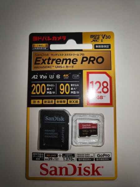 Extreme PRO microSDXCカード 128GB ヨドバシカメラ SanDisK Extreme サンディスク