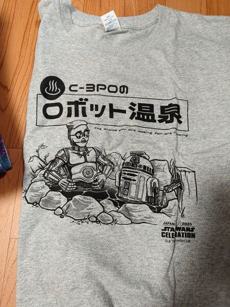 SWCJ限定 新品未使用 スターウォーズ セレブレーション ロボット温泉 C3PO&R2D2 5XL 半袖