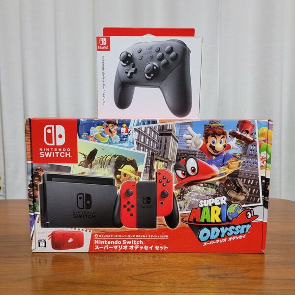 Nintendo Switch 本体 スーパーマリオオデッセイセット プロコン付 ※ソフト無し
