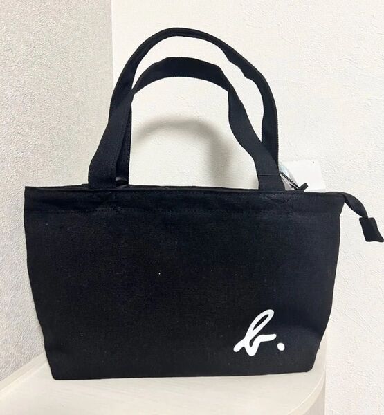 アニエスベー トートバッグ ミニバッグ 黒 ブラックagnes b. キャンバス