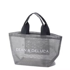 DEAN&DELUCA グレー メッシュ トートバッグ エコバッグ S 小さめ