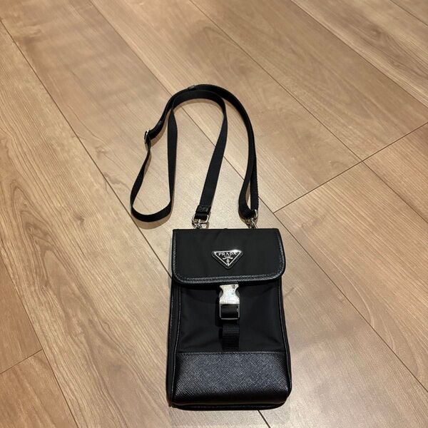 極美品 PRADA プラダ 2ZH109 フォンポーチ ショルダーバッグ