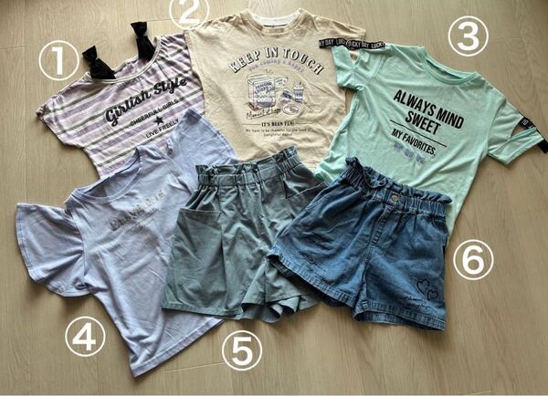 【キッズ140夏服6点セット】汚れあり/外遊び・予備用に!ファッションクーポンあり