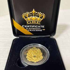 2022 ニウエ ユダのライオン ゴールドブラックエンパイア 1オンス 銀貨 コイン