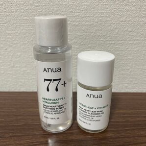 【ANUA】ハートリーフポアコントロール クレンジングオイル20ml/ハートリーフ77スージングトナー40ml 未使用