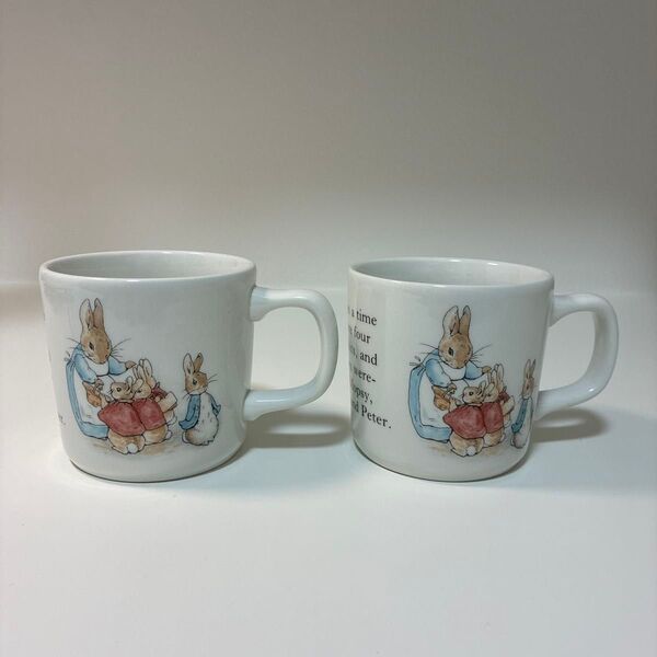 マグカップ ウェッジウッド WEDGWOOD ピーターラビット 陶器 コップ 2個