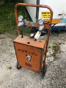 [ Chiba ] used KS Ran Ran fading chi brick s welding .. gauge hose Junk ironworking cutting machine 